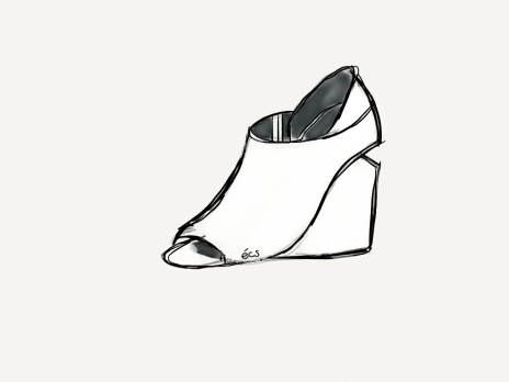 shoe, wedge shoes, alla open toe wedge, footwear, alexander wang, alexanderwangxhm, h&m, h&m canada, h&m toronto, designer collaboration, designercollaboration, shopbop, shop bop, fashion illustration, fashion sketch, sketch, illustration, made with paper, madewithpaper, fiftythree, elanacamille, elana camille, blogger, fashion blogger, style blogger, style, fashion